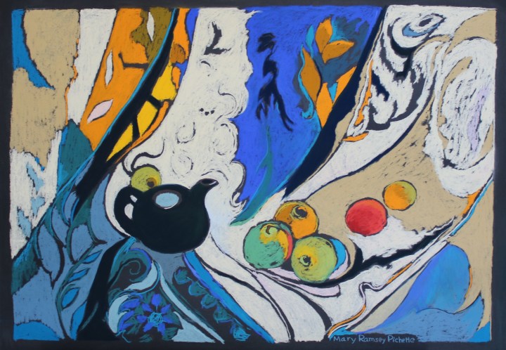 Still Life with Apples and Tea Pot 8 Feb 2019